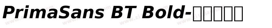 PrimaSans BT Bold字体转换